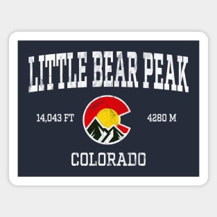 Little Bear Peak Colorado 14ers Vintage Athletic Mountains Magnet